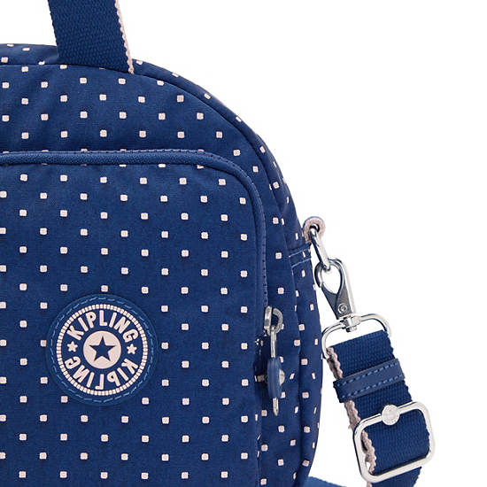 Kipling Cool Defea Classic Printed Shoulder Bags Soft Dot Blue | CA 1389DF